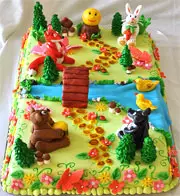 Fairy tale forest cake